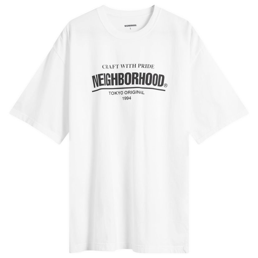 T-paita Neighborhood Classic Logo T-Shirt Valkoinen | 252PCNH-ST01-WHT