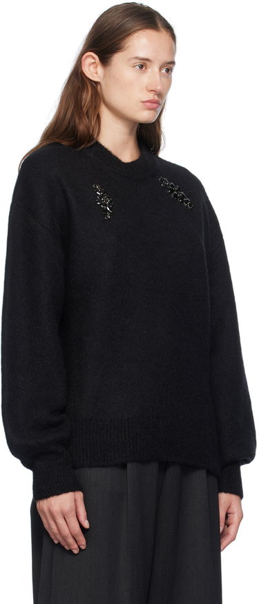Villapaita Simone Rocha Simone Rocha Embellished Sweater Musta | MIMK4WTB 0657, 1