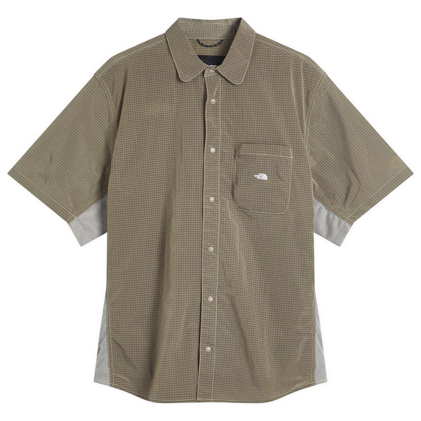 Paita The North Face Fabric Mix Short Sleeve Shirt Vihreä | NF0A8CKH3X4