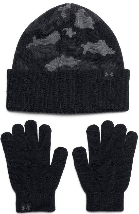 Käsineet Under Armour Beanie and Glove Combo Musta | 1386641-001, 0