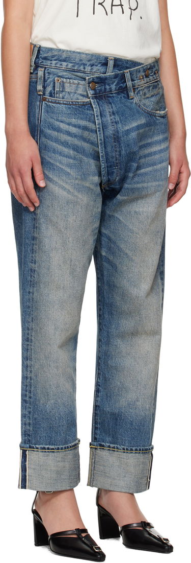 Jeans R13 R13 Cuffed Crossover Jeans Sininen | R13WD193-D324B, 1