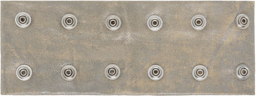 Kaulakoru Rick Owens DRKSHDW Concordians Strobe Snap Neck Band Choker Beige | DA02E7475 DPF