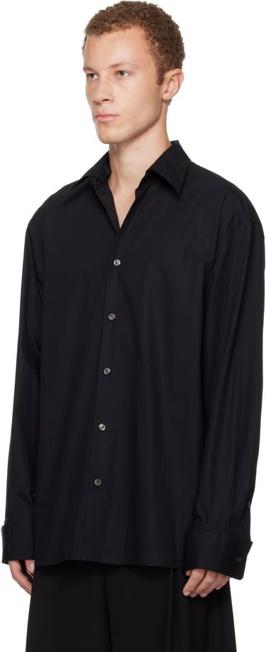 Paita Dries Van Noten Dries Van Noten Sequinned Trim Shirt Musta | 252-020740-2293, 3