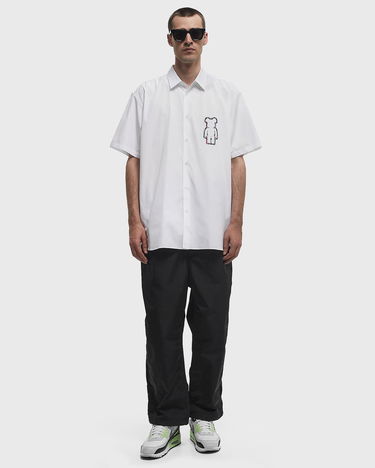 Paita Comme des Garçons Short Sleeve Woven Shirt with Bear Graphic Valkoinen | FO-B038-S25-1, 2