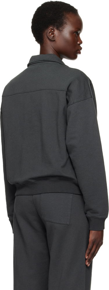 Huppari Sporty & Rich 'S.R. Sport' Quarter Zip Sweatshirt Harmaa | ST073512304BA02, 2
