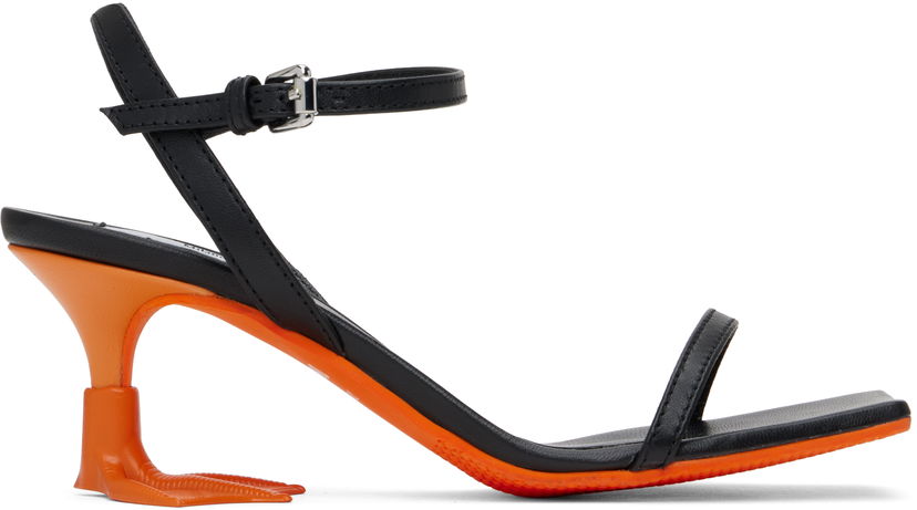 Asusteet Moschino Moschino Duck Heeled Sandals Musta | MA16575G1M MA3 00A