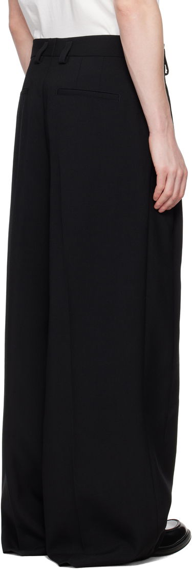 Housut Jil Sander Jil Sander Wool Pleated Trousers Musta | J21KA0265_J40160, 2