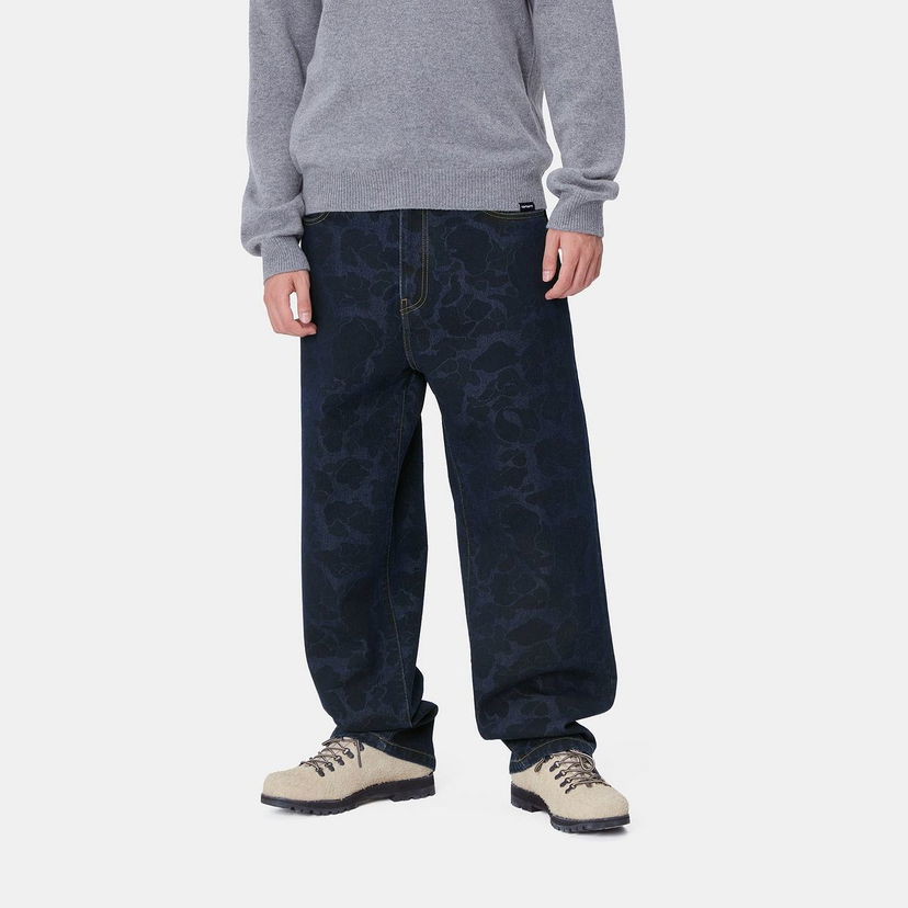 Jeans Carhartt WIP Relaxed Fit Printed Cotton Canvas Pants Sininen | I033755_3