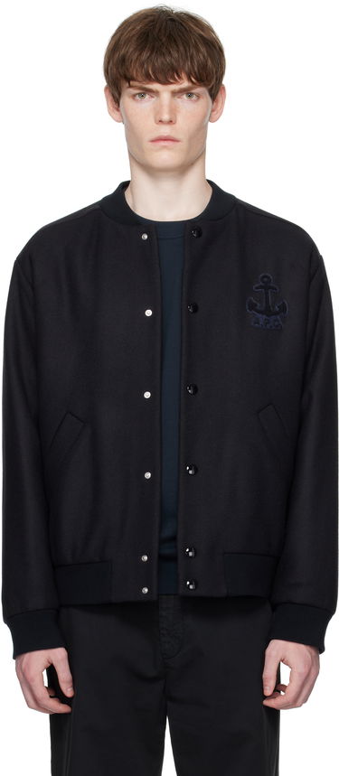 Bomber-takki A.P.C. A.P.C. Micka Wool Bomber Jacket Musta | WVBDE-M32010, 0