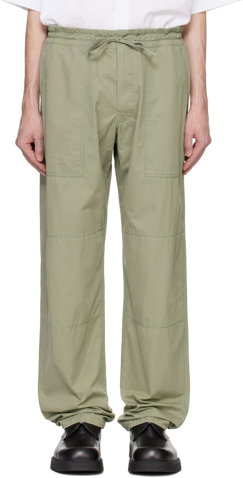 Housut Bottega Veneta Cotton Twill Trousers Vihreä | 794140 V4CS0 3025