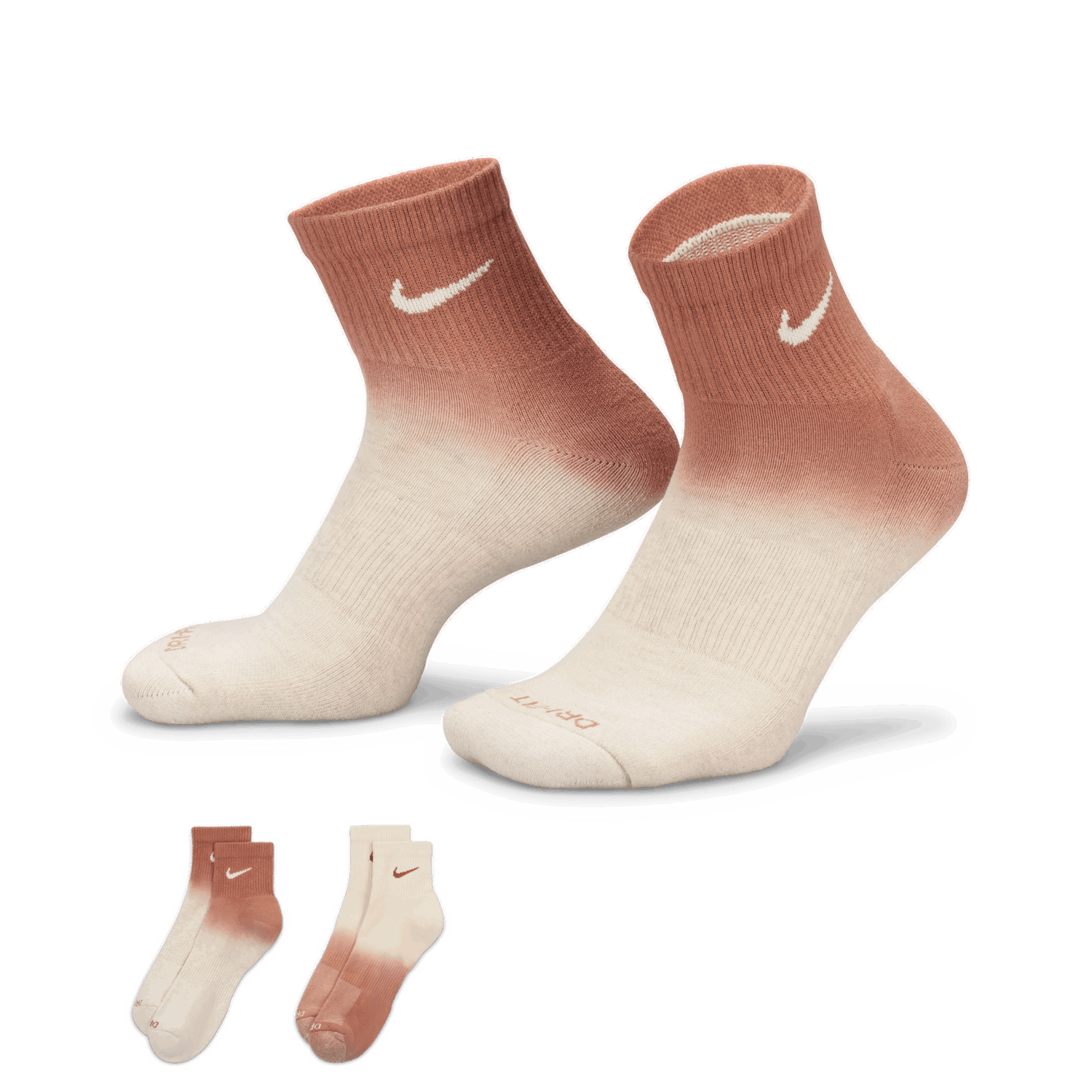 Sukat Nike Everyday Plus 2 Pairs Punainen | FJ4913-907, 1