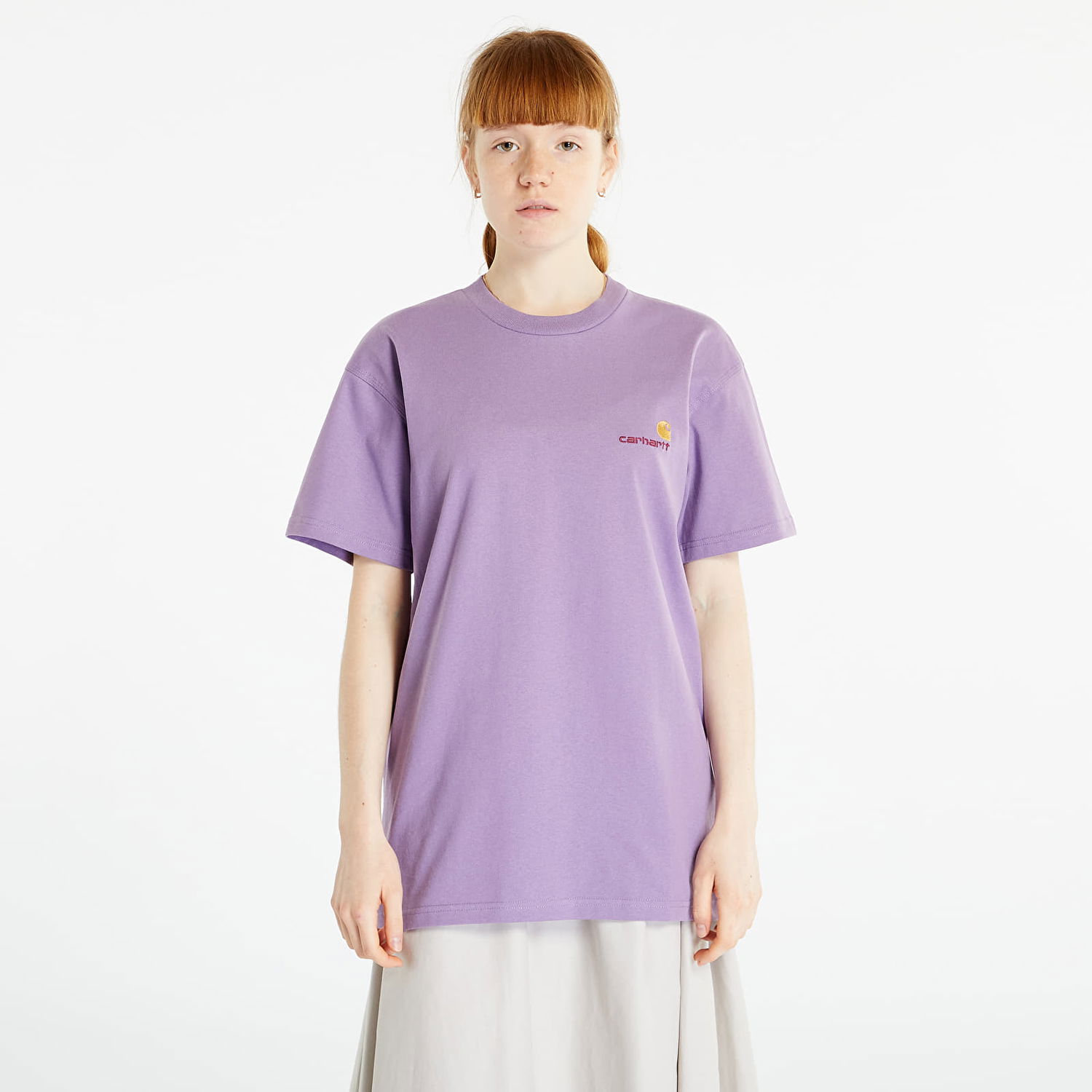 T-paita Carhartt WIP S/S American Script T-Shirt Tummansininen | I029956_1CW_XX, 0