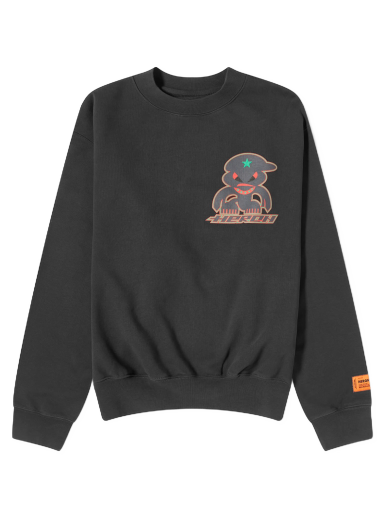 Villapaita HERON PRESTON Monster Crewneck Musta | HMBA020F23JER0081007