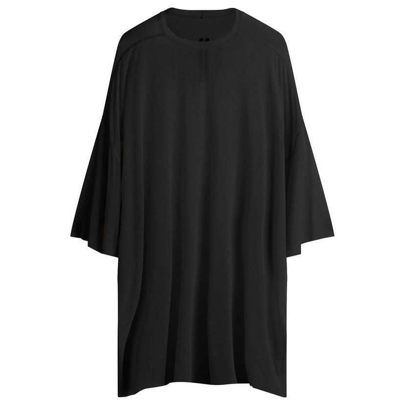T-paita Rick Owens Rick Owens Tommy Oversized T-Shirt Musta | RR01E5283-BZ-9