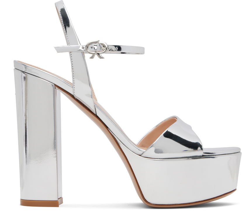 Tennarit ja kengät Gianvito Rossi Marlena Platform Heeled Sandals Metallinen | G32688-85RIC-MET