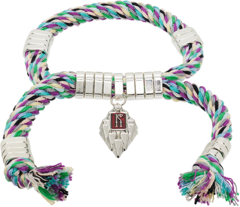 Rannerengas KIKO KOSTADINOV Kiko Kostadinov Sable Arms Braided Rope Bracelet with Pendant Monivärinen | KKWAW25BR02-203