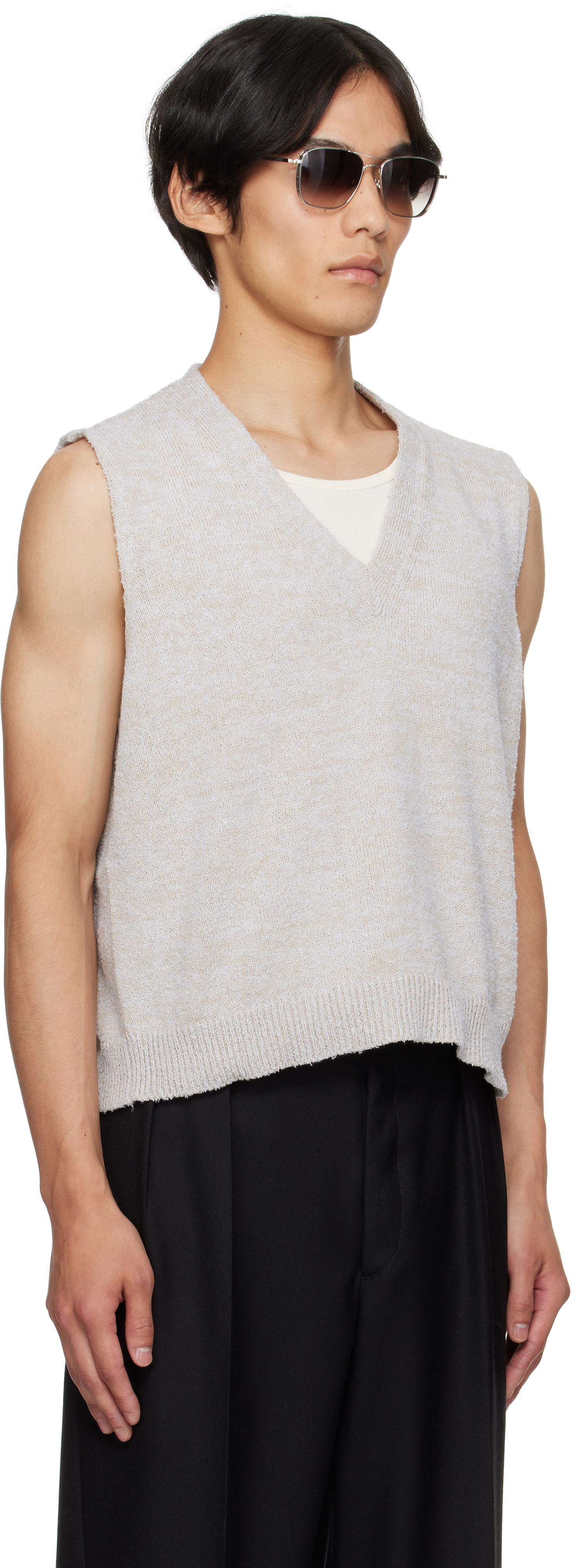 Liivi Maison Margiela Maison Margiela Knit Vest Beige | S50FB0115 M13152, 1