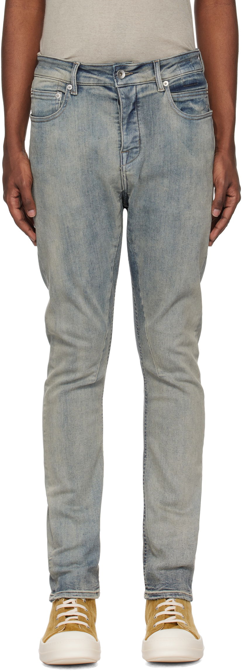 Jeans Rick Owens Jeans Detroit Sininen | DU02D2366 SKY