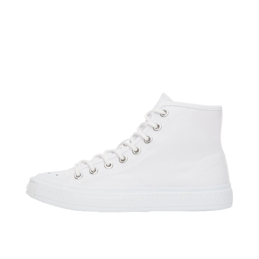 Tennarit ja kengät Acne Studios White Canvas High Sneakers Valkoinen | AD0523-