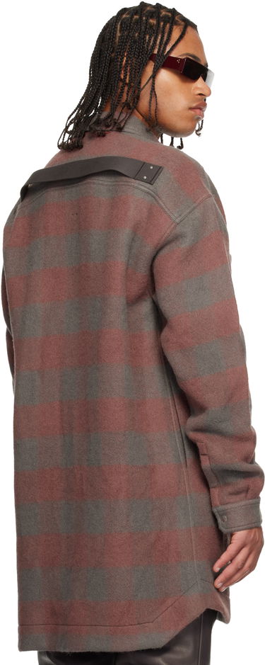 Paita Rick Owens Concordians Oversized Plaid Flannel Overshirt with Chest Pockets Monivärinen | RU02E1739 WJP, 2