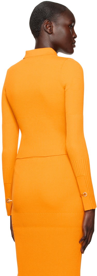Villapaita Dion Lee Gradient Rib Long Sleeve Cardigan Oranssi | A7663R23, 2