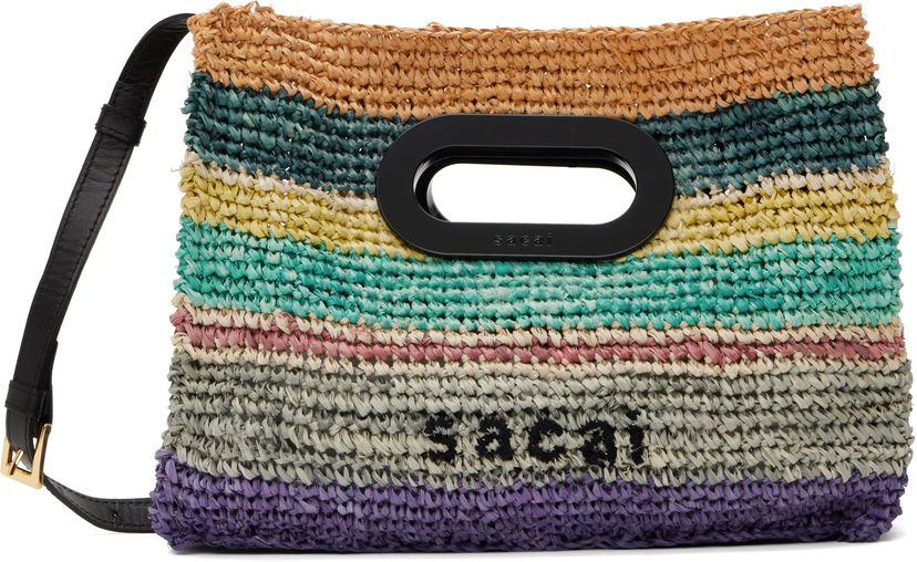 Kangaskassi sacai Sacai Raffia New Shopper Small Bag Monivärinen | S149-01