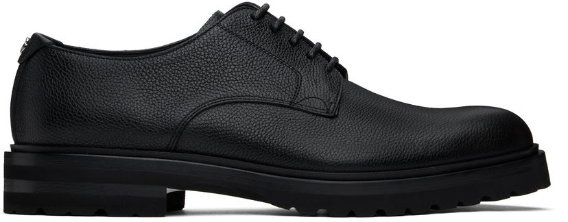Tennarit ja kengät Dolce & Gabbana Grained Leather Lace-Up Altavilla Derbys with Chunky Sole Musta | A10852A9P45