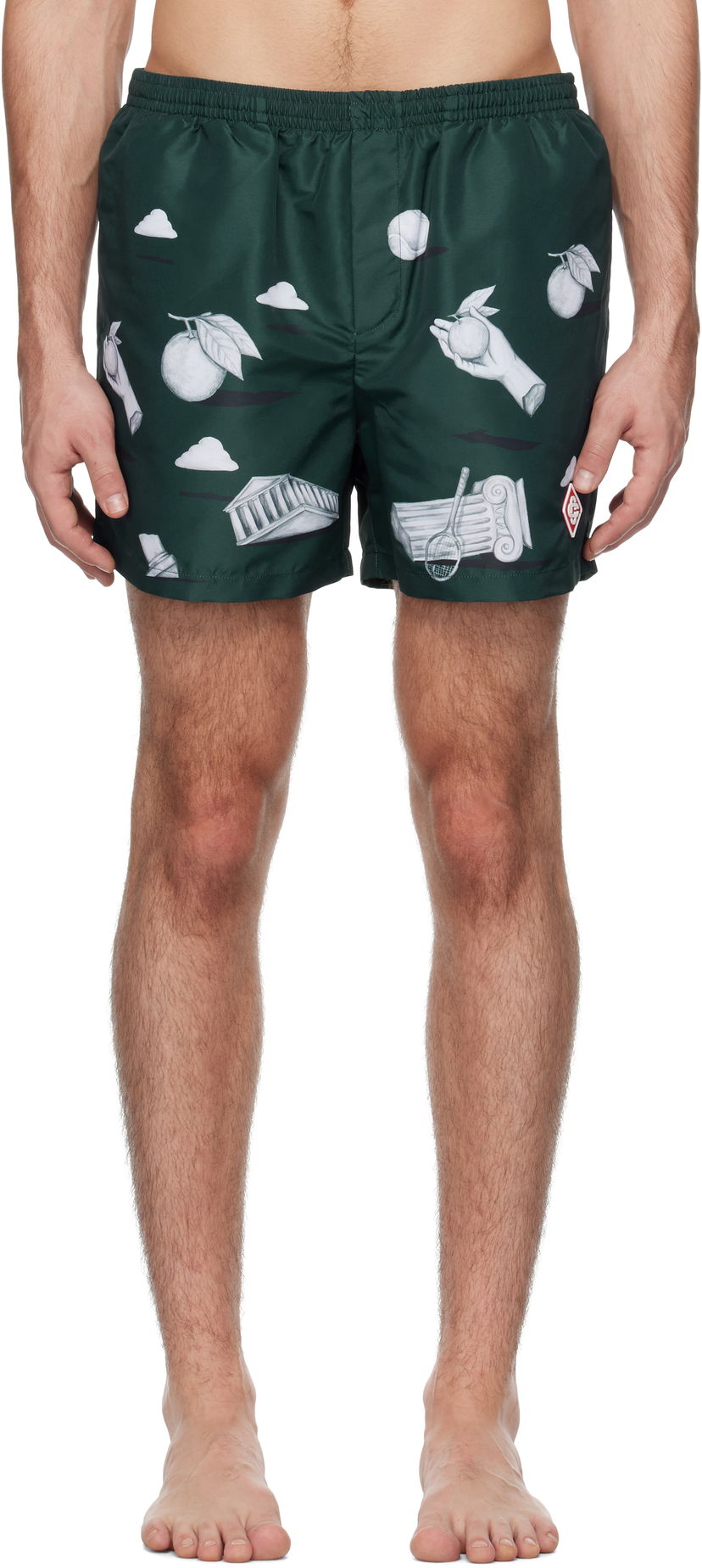 Uimapuvut Casablanca Printed Swim Shorts Vihreä | MPS25-TR-032-02