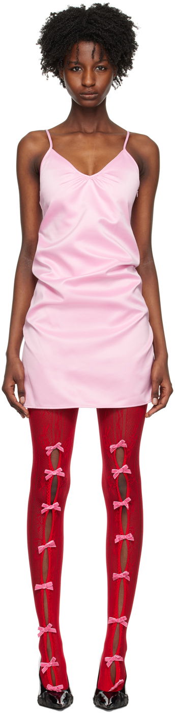 Mekko We11done Slip Minidress Vaaleanpunainen | WD-OP1-23-124-W-PK