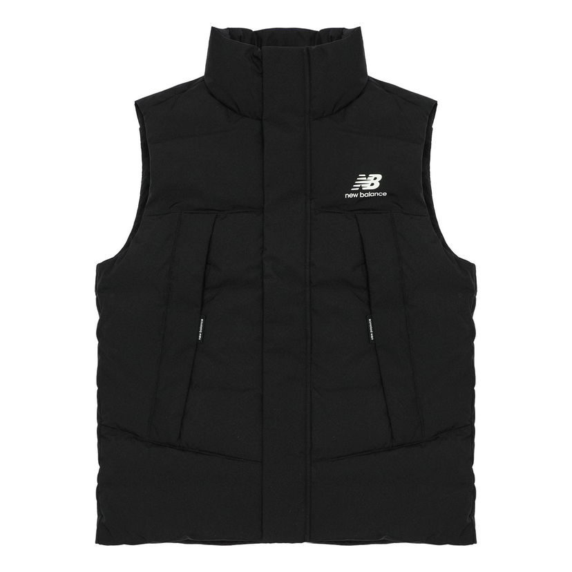 Liivi New Balance Pocket Puffer Vest Musta | AMV24360-BK