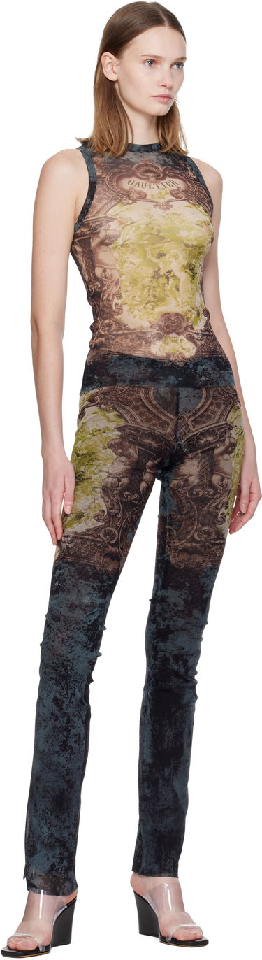 Tankkitoppi Jean Paul Gaultier 'The Médaillon' Baroque Mesh Tank Top Monivärinen | 25/04-W-TO304-M006P-005740, 3