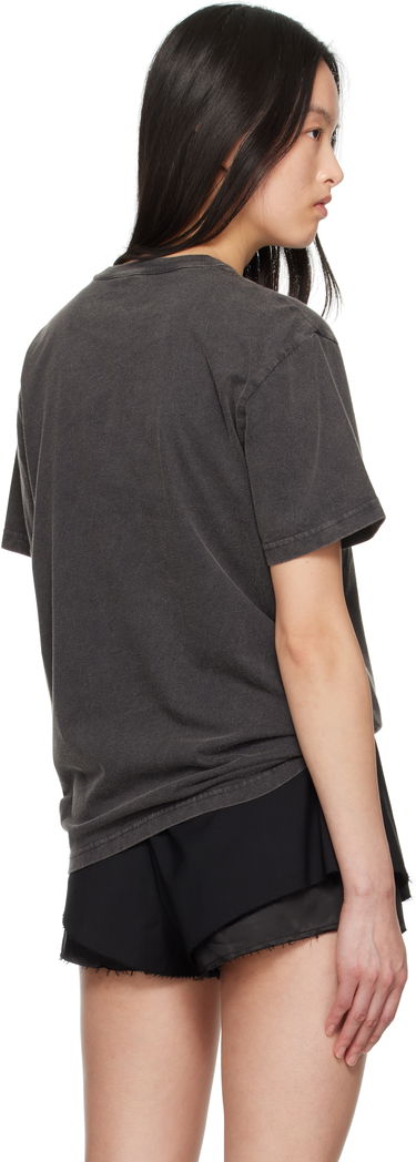 T-paita Alexander Wang Alexander Wang.t Distressed Logo T-Shirt Harmaa | 4CC2251542, 2