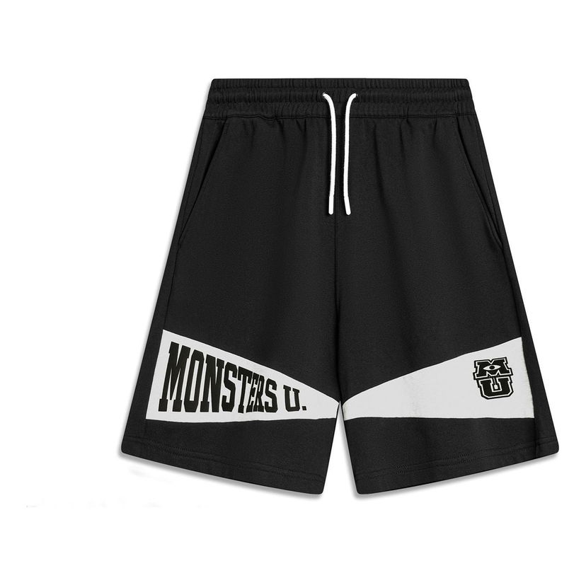 Shortsit Li-Ning Disney Monsters University Graphic Shorts Musta | AKSU489-2