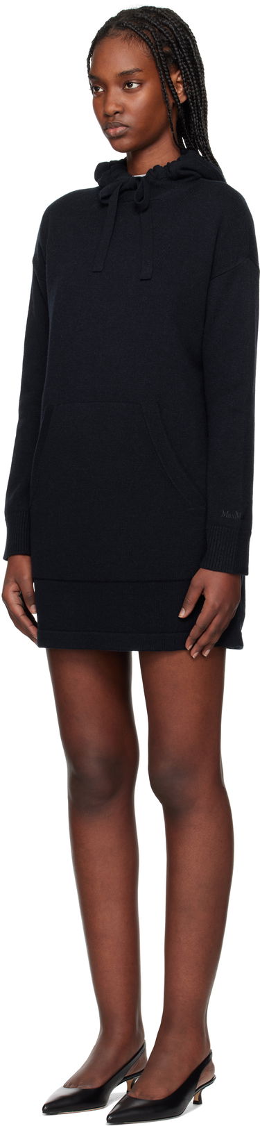 Huppari Max Mara Max Mara Fiaba Hoodie Dress Tummansininen | 2519321011600, 3