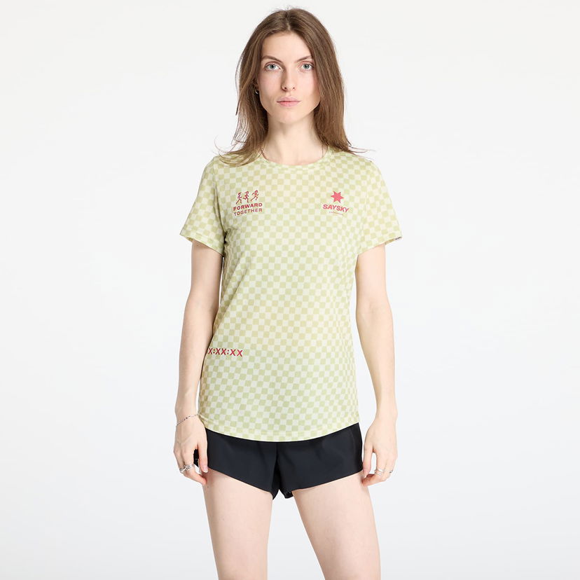 T-paita Saysky SAYSKY Checker Combat T-Shirt Vihreä | NWRSS31C1034