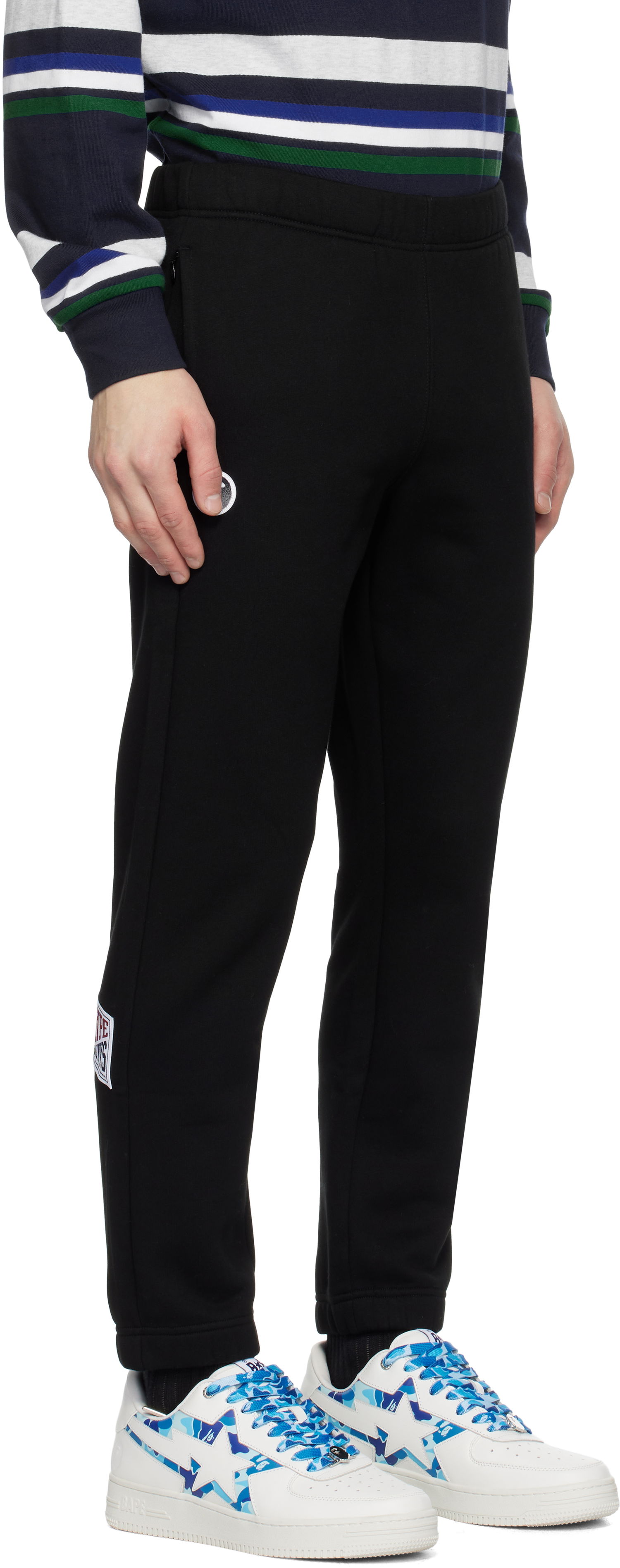 Verryttelyhousut AAPE by A Bathing Ape AAPE by A Bathing Ape Main Sweatpants Musta | AAPPTMB638XXNBKX, 1