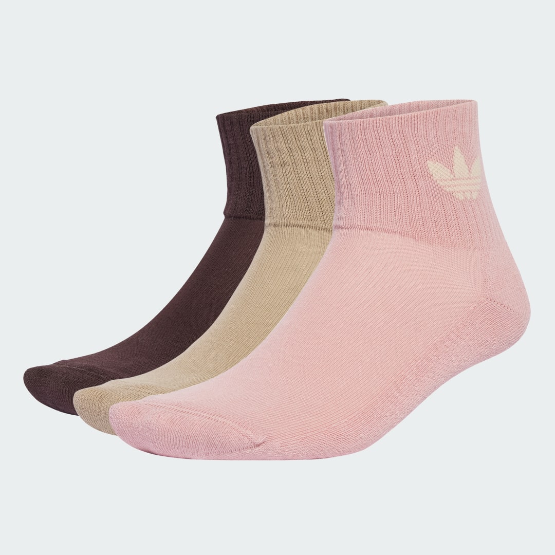 Sukat adidas Performance Mid-Cut Crew Socks - 3 Pairs Vaaleanpunainen | JV8596, 0