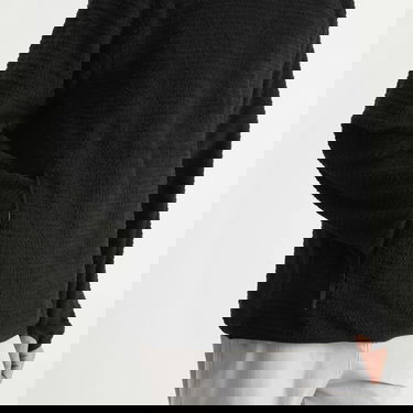 Huppari Snow Peak Thermo Control Fleece Crewneck Pullover with Zippered Pockets Musta | SW-25AU0050-BLK, 5