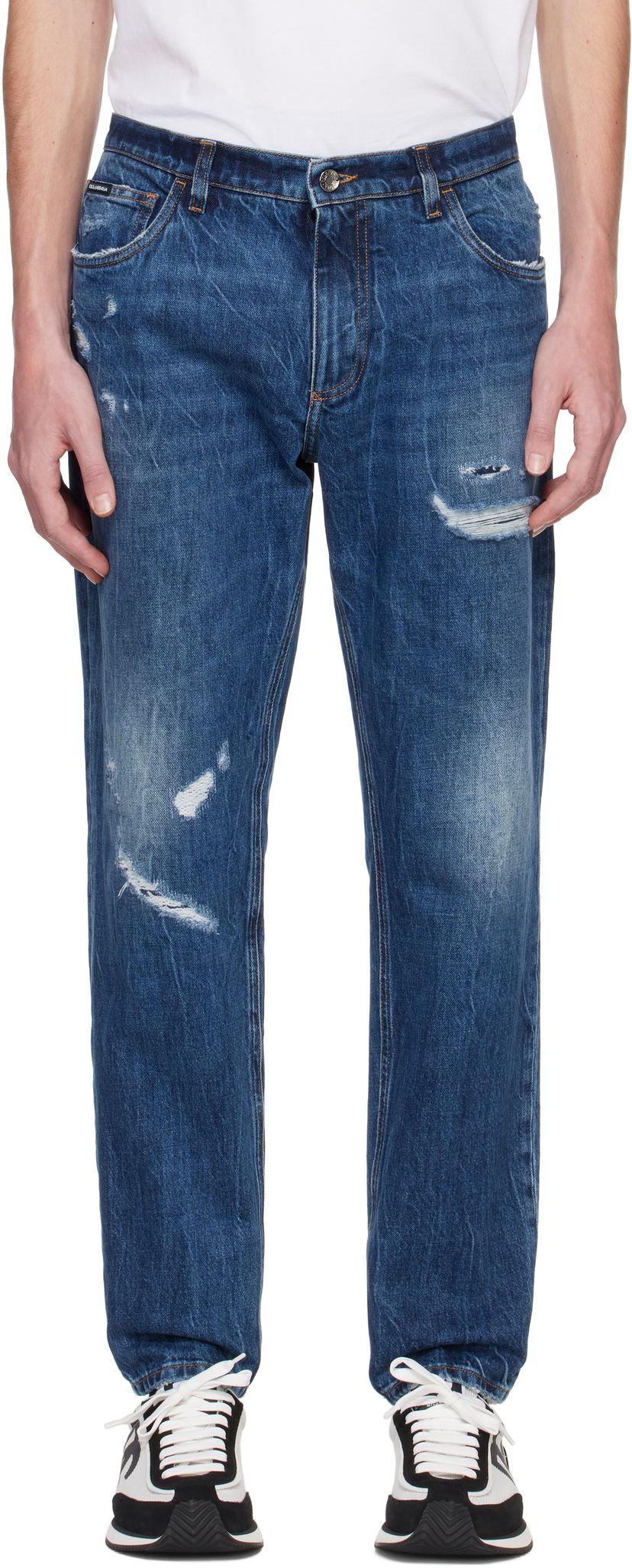 Jeans Dolce & Gabbana Dolce&Gabbana Loose Fit Jeans Sininen | GYJDAZG8KE9