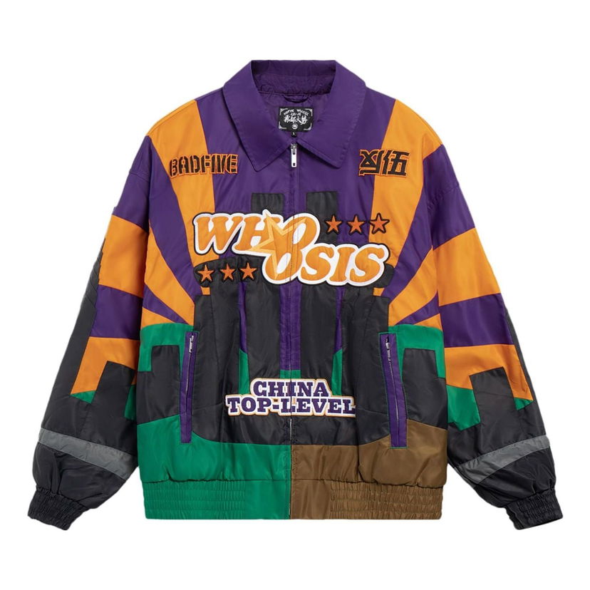 Bomber-takki Li-Ning WHOOSIS BadFive Graphic Jacket Violetti | AJDSB15-1