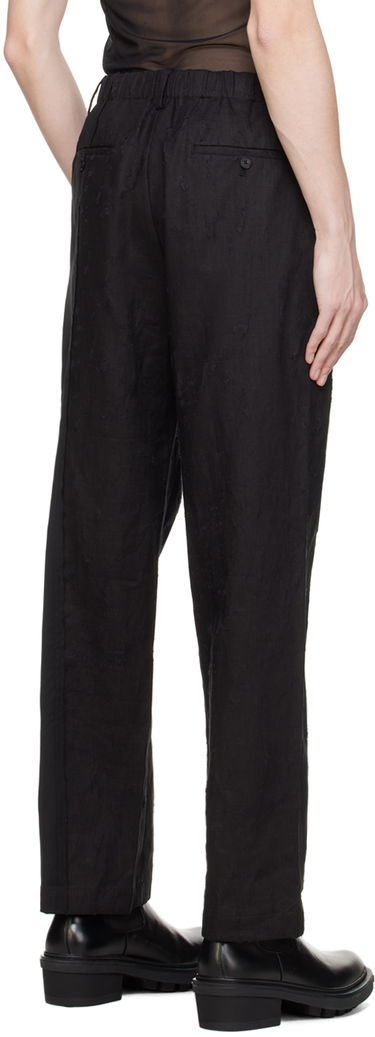 Housut Feng Chen Wang Feng Chen Wang Raw Edge Trousers Musta | FUS17TR05, 2
