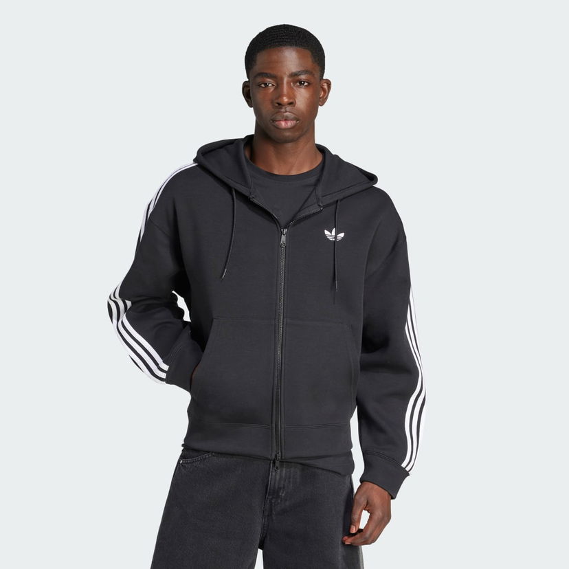 Huppari adidas Performance Adicolor Spacer Oversize Hoodie Musta | JX1507