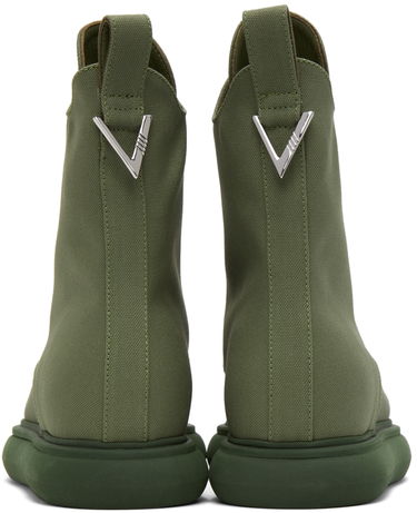 Vaatteet The Attico Attico Selene Canvas Ankle Boots Vihreä | 221WS443 C008, 3