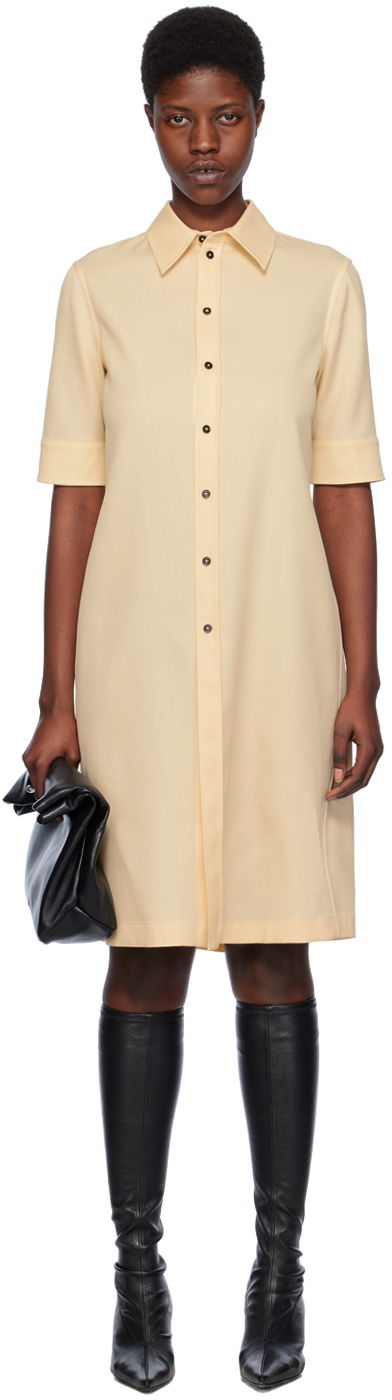 Mekko Jil Sander Stripe Dress Beige | J04DL0002_J40003