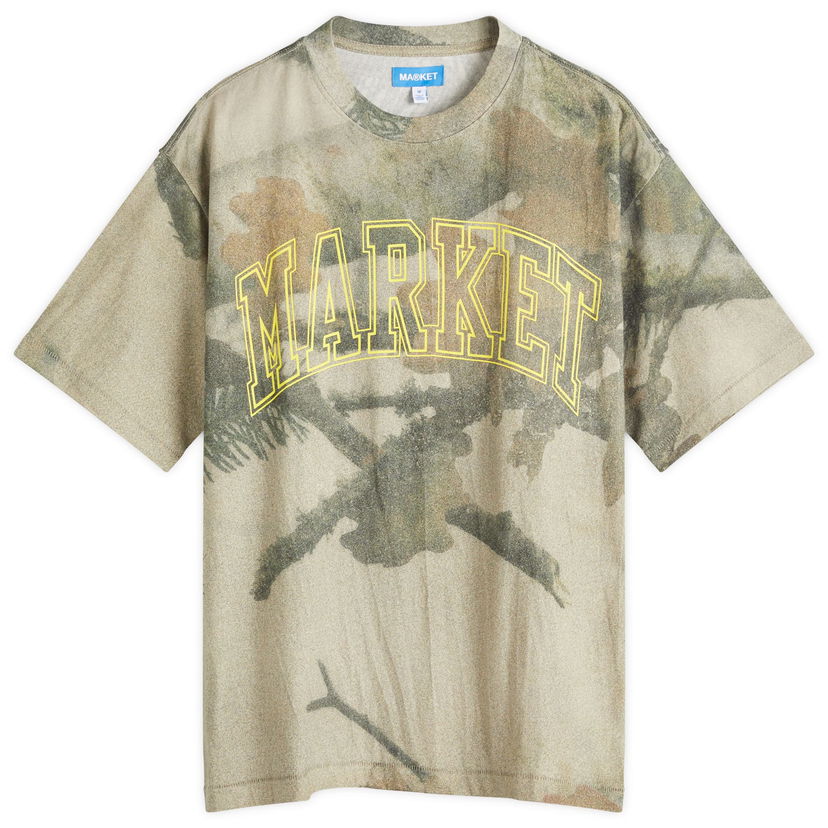 T-paita MARKET Golden Arc Camo T-Shirt, Size Large Beige | 399002365-CAM