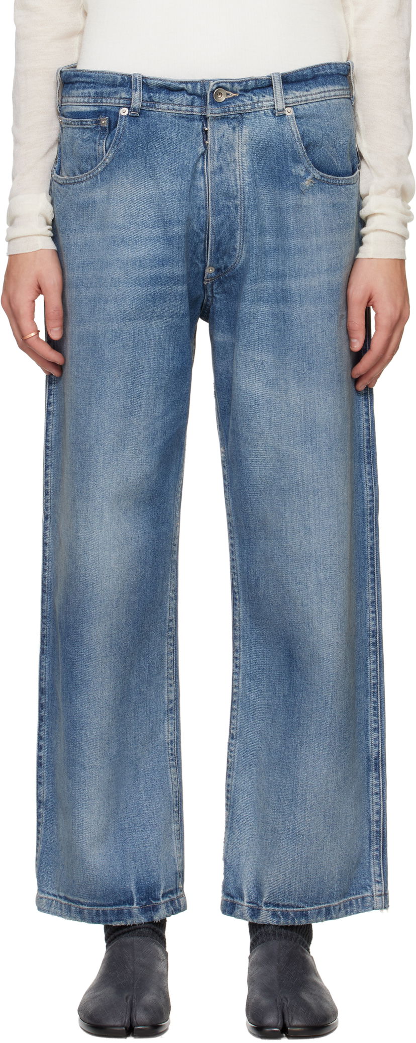 Jeans Maison Margiela Maison Margiela Distressed Jeans Sininen | S50LA0240 S30383