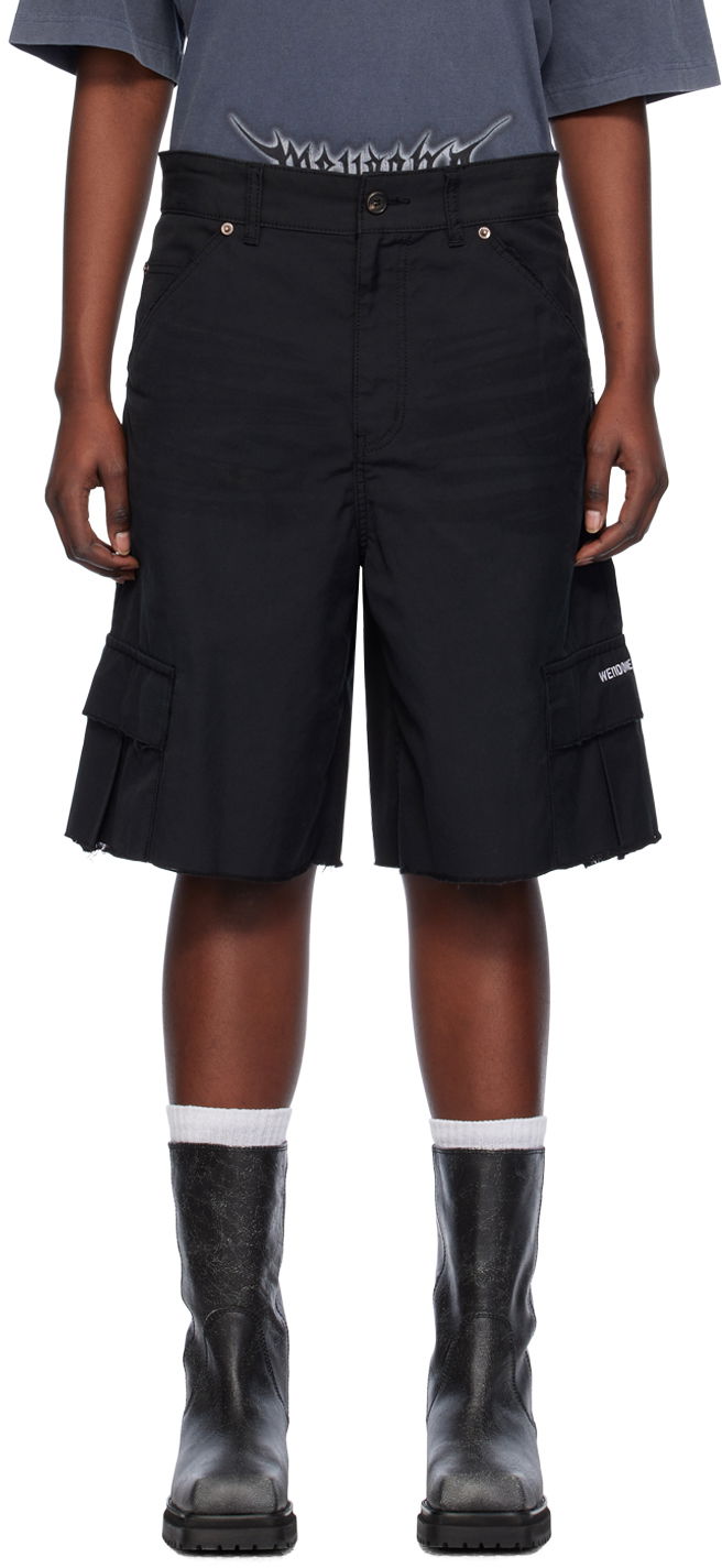 Shortsit We11done We11done Cropped Cargo Shorts Musta | WD-DP0-24-344-M-BK, 0