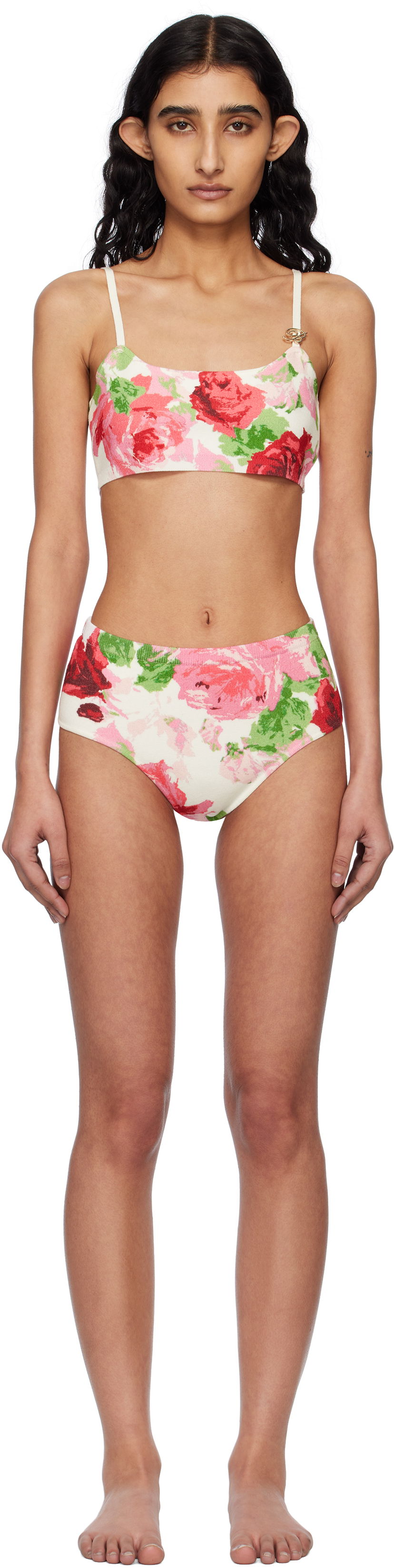 Uimapuvut Blumarine Blumarine Peony-Print Bikini Monivärinen | P522M539A