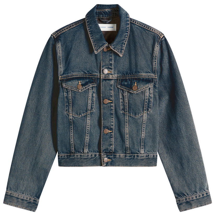 Takki Samsoe Samsoe Sabeth Denim Jacket Sininen | F25300108-CLR002308