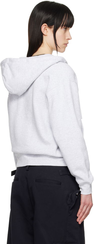 Huppari Dime Dime Cursive Zip Hoodie Harmaa | DIMESP2549ASH, 4
